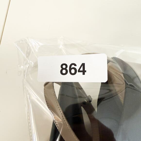 Vince Armon Ankle Strap Mule Pointed Toe Stiletto Heel Black Gray - 9.5 41 - Picture 9 of 9